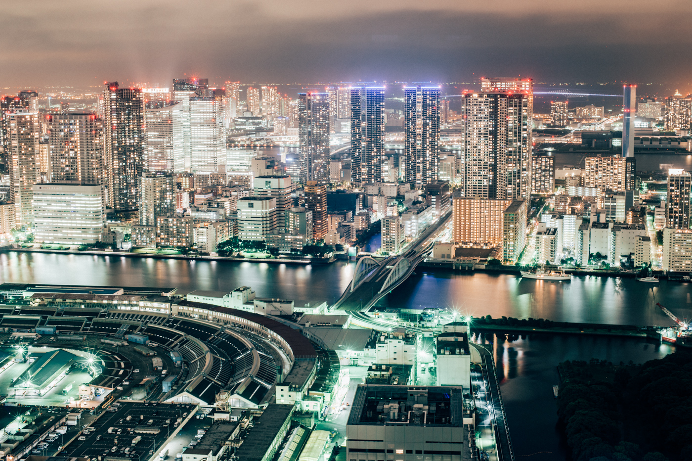 【夜景スポット】カレッタ汐留46階から見る東京の夜景